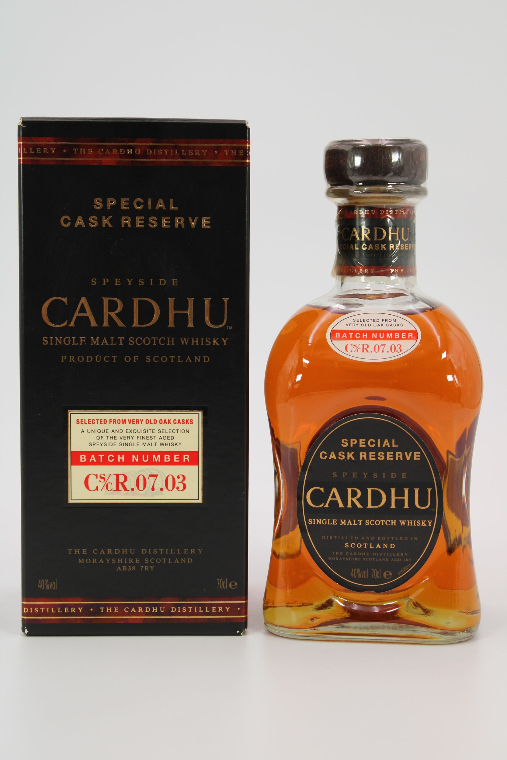 Cardhu Special Cask Reserve Auction Highland Whisky Auctions