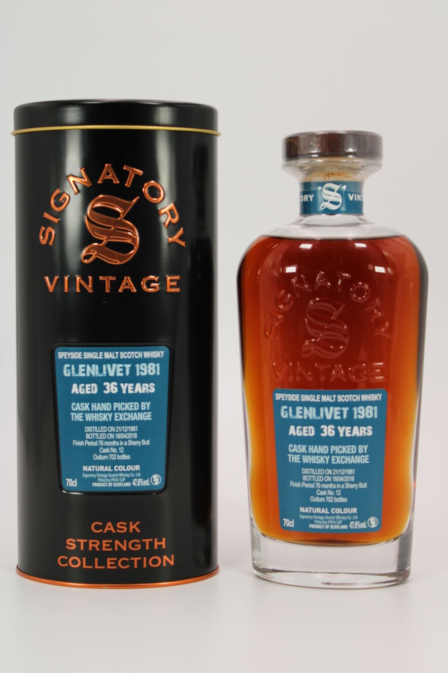 Glenlivet - 36 Years Old - Signatory Vintage 1981 Auction