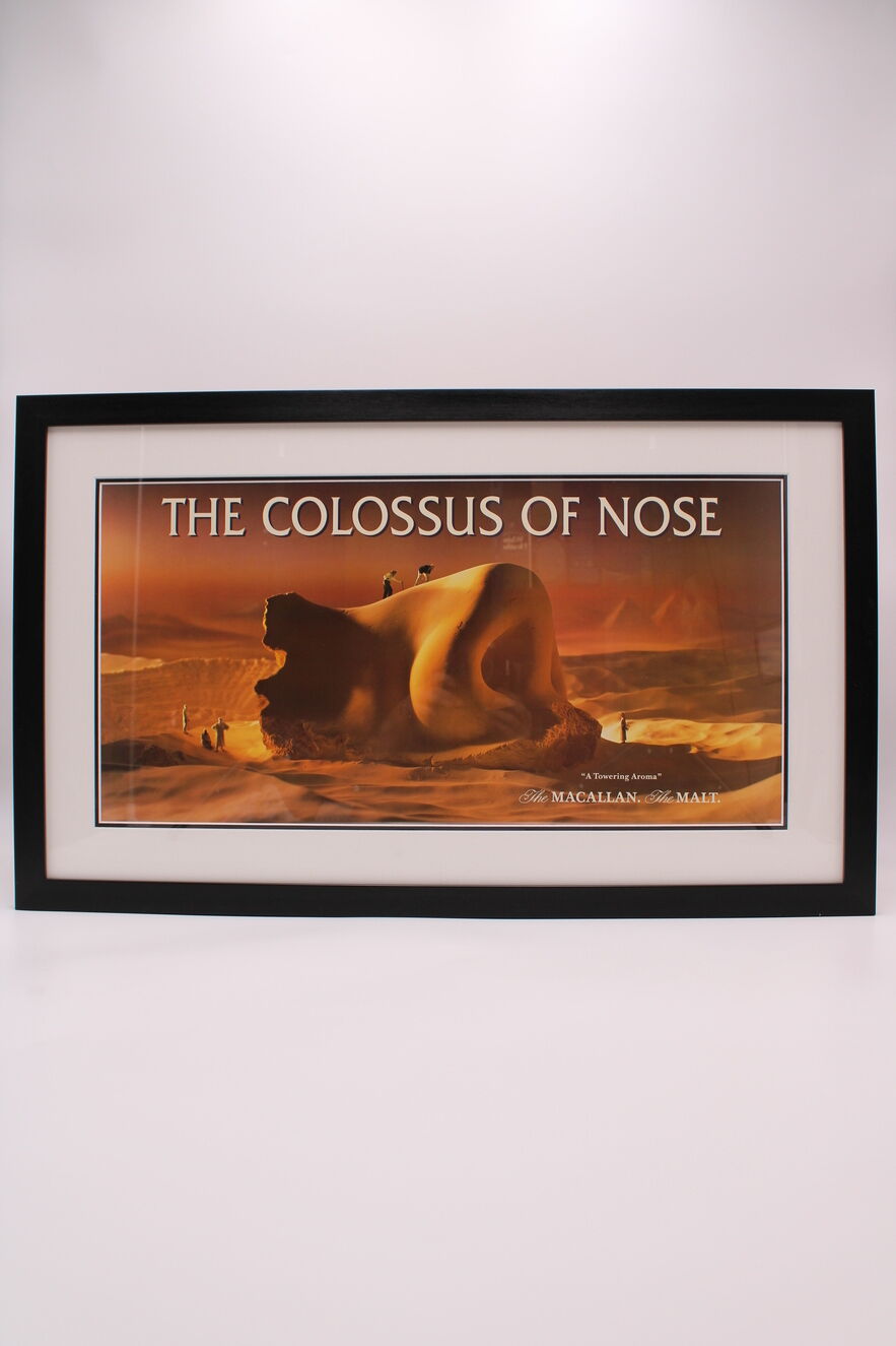 Macallan - The Colossus Of Nose - Framed Poster Auction | Highland ...